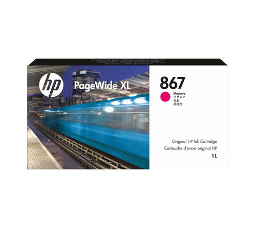 HP 867 1-liter Magenta PageWide XL Ink Cartridge – image 1