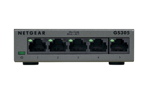 NETGEAR GS305-100PES network switch Unmanaged L2 Gigabit Ethernet (10/100/1000) Grey – image 2
