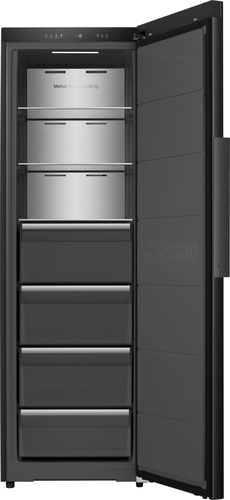 Hisense KitchenFit FT5K310GSFC 186cm Frost Free Upright Freezer - Black Stainless Steel - C Rated, Black - image 7