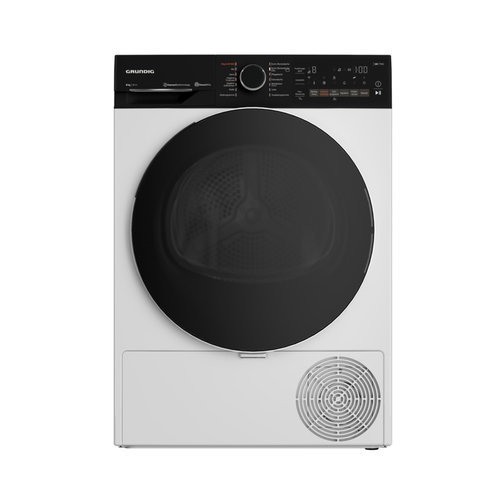Grundig GT77824WHF14 сушилка для белья Отдельно стоящий Фронтальная загрузка 8 kg Черный, Белый