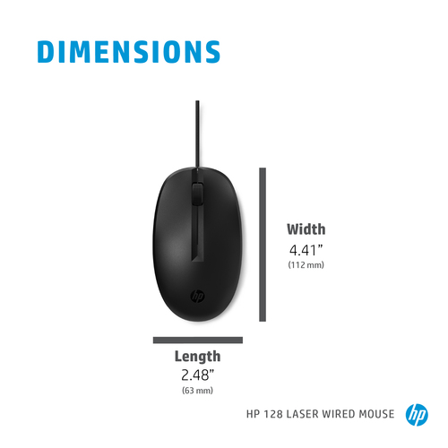 HP 128 LSR Wired Mouse – image 5