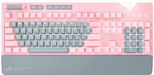 ASUS ROG Strix Flare PNK LTD клавиатура Игровой USB Серый, Розовый