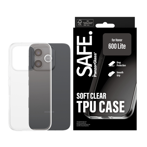 PanzerGlass SAFE. by PanzerGlass® TPU Case Transparent Honor 600 Lite – image 2
