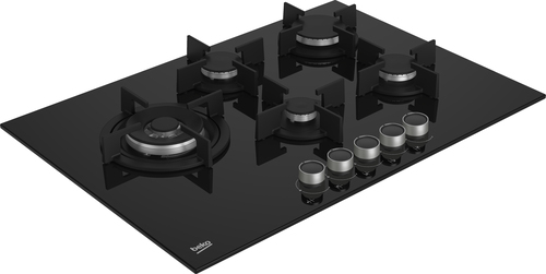 Beko 7712287640 hob Black Gas – image 2