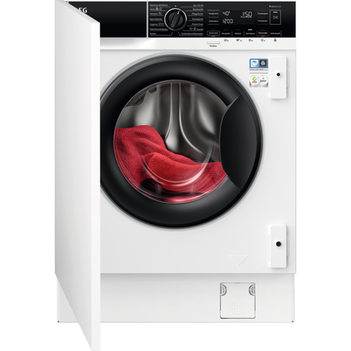 AEG Series 8000 LWR8WI7680 стирально-сушильная машина Встроенный Фронтальная загрузка Белый