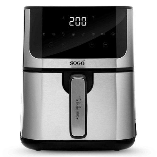 Sogo DIGIFRYER1400 Одиночный 5 L Автономный 1400 W Аэрофритюрница с горячим воздухом Черный, Нержавеющая сталь
