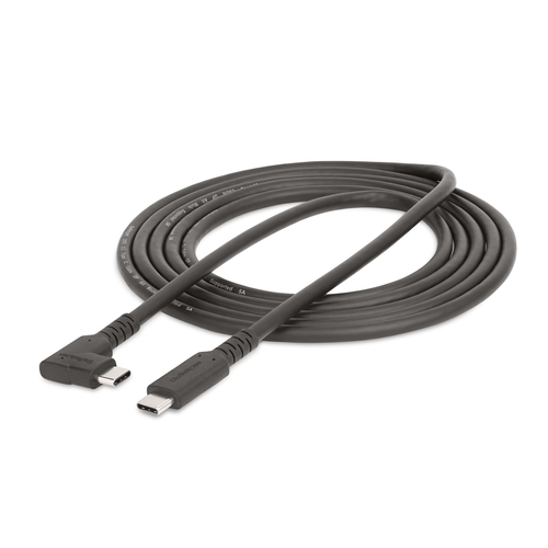StarTech.com 6ft (2m) Rugged Right Angle USB-C Cable, USB 3.2 Gen 1 (5 Gbps), USB C to C Data Transfer Cable, 4K 60Hz DP Alt Mode, 100W Power Delivery, afbeelding 10