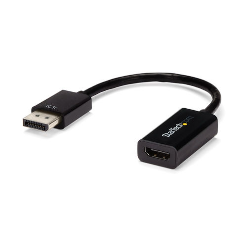 StarTech.com DisplayPort 1.2 to HDMI Adapter - 4K 30Hz - Active Audio Video Converter for DP laptop computers and HDMI Monitor Displays (DP2HD4KS) Video transformer