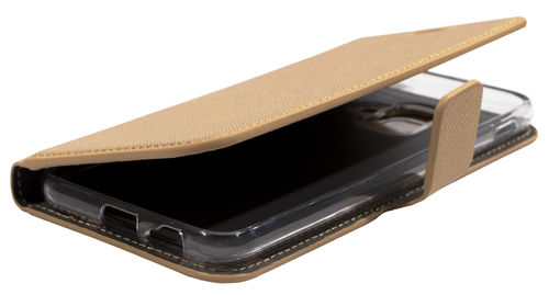 Mobiparts Saffiano Wallet Case Samsung Galaxy A6 (2018) Gold – image 5