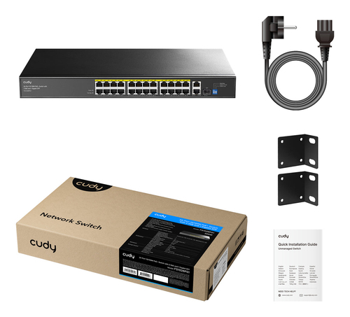 Cudy 24-Port 10/100M PoE+ Switch, afbeelding 2
