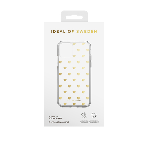 iDeal of Sweden Clear Case iPhone 11 / XR Golden Hearts – image 4