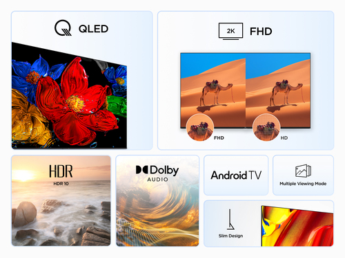 Tcl 32V5C-UK 32-Inch Qled Full HD Hdr Smart TV Google TV Dolby Audio & HDMI 2.1 - image 4