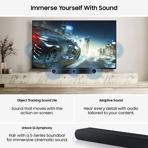 75" Samsung Q7F Qled 4K Vision AI Smart TV 2025 - QE75Q7F, Black - image 4