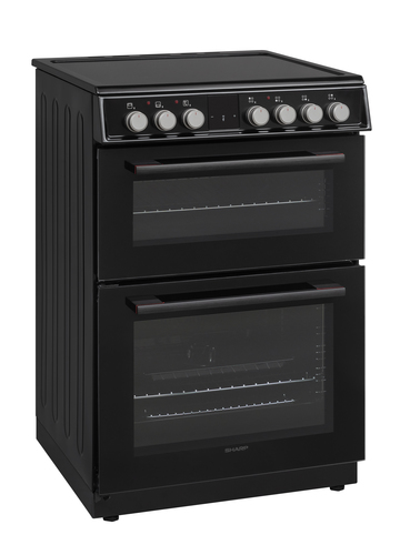 Sharp KF-66DVDD04BM1K-EN cooker Freestanding cooker Electric Ceramic hob Black – image 2