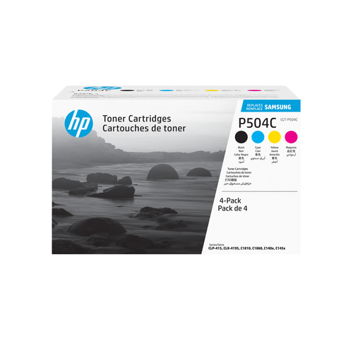Samsung HP Clt-P504C Original Laser Toner High Yield Cmyk 4-pack SU400A - image 1