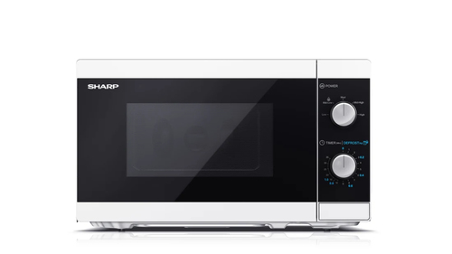 Sharp YC-MS01E-W микроволновая печь Черный, Белый Обычная (соло) микроволновая печь Столешница 20 L 800 W