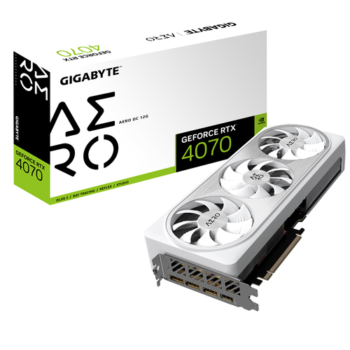 GIGABYTE AERO GV-N4070AERO OC-12GD видеокарта NVIDIA GeForce RTX 4070 12 GB GDDR6X