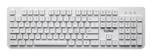 IOPLEE 361G keyboard Mouse included Universal RF Wireless QWERTY White – image 3