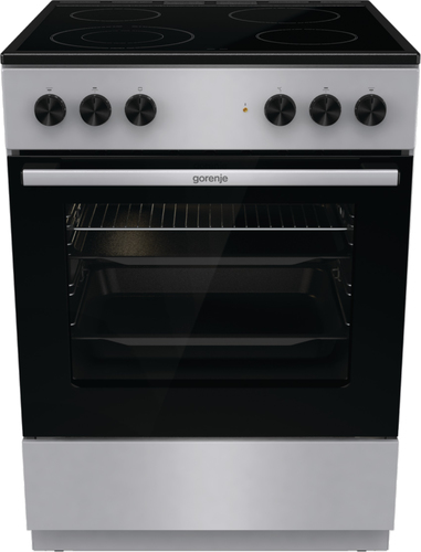 Gorenje GEC6A41SC cooker Freestanding cooker Electric Ceramic hob Silver