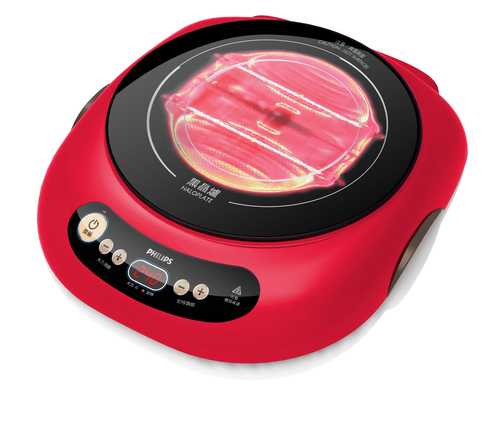 Philips Viva Collection HD4940/50 hob Black, Red Countertop Halogen 1 zone(s) – image 2