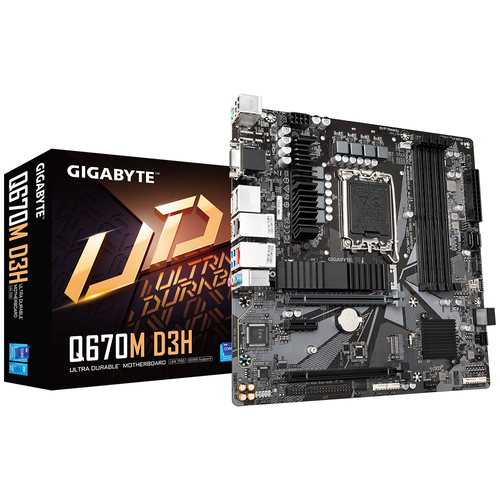 GIGABYTE Q670M D3H материнская плата Intel Q670 LGA 1700 Микро ATX