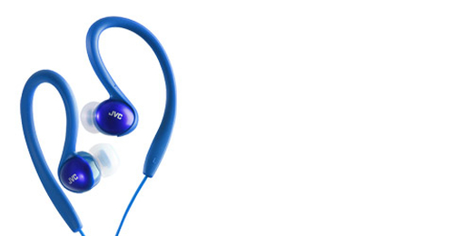 JVC HA-EBX5A Headphones Wired Ear-hook Blue
