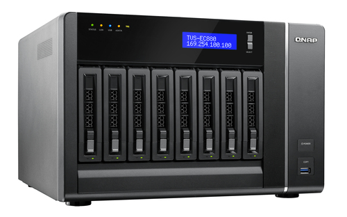 QNAP TVS-EC880 NAS Tower Intel® Xeon® E3 V3 Family E3-1245V3 – image 2
