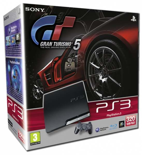 Sony Interactive Entertainment 320GB Playstation 3 Slim + Gran Turismo 5