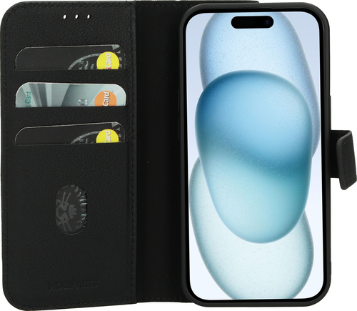 Mobiparts Leather 2 in 1 Wallet Case Apple iPhone 15 Black (iPhone 15) Zwart, afbeelding 9