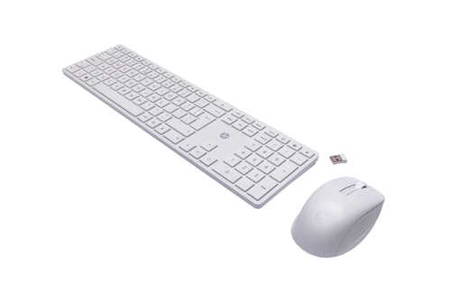 HP 650 Draadloos Toetsenbord en Muis set Wit Qwerty, afbeelding 2