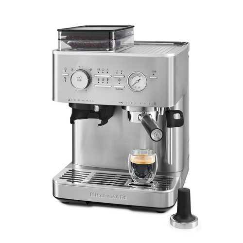 KitchenAid Semi Automatic Espresso Machine with Burr Grinder Stainless Steel - image 8