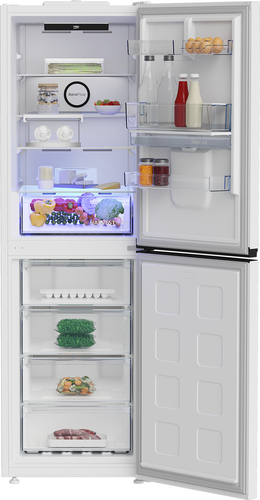 Beko HarvestFresh AeroFlow CNG4692DVW 50/50 Fridge Freezer - White - image 4