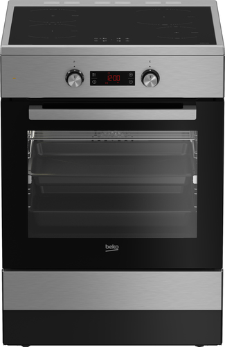 Beko FSM69301XCT cooker Freestanding cooker Electric Ceramic hob Stainless steel