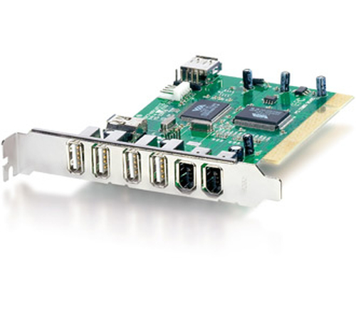 Equip USB2.0/IEEE 1394a Combo PCI Card 5+3 card
