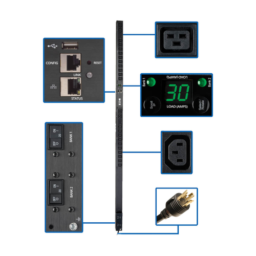 PDU TRIPP LITE MONOFASICO MONITOREABLE 5/58kW PDUMNV30HVLX - PDUMNV30HVLX