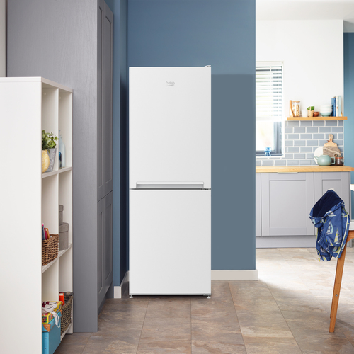 Beko CFG4552W 153cm 50/50 Small Frost Free Fridge Freezer - White - E Rated, White - image 4