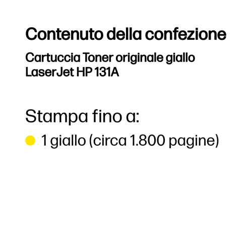 HP 131A – Toner giallo originale