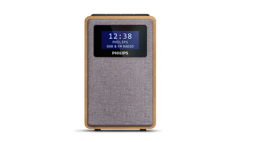 Philips TAR5005/10 radio Clock Digital Grey, Wood – image 1