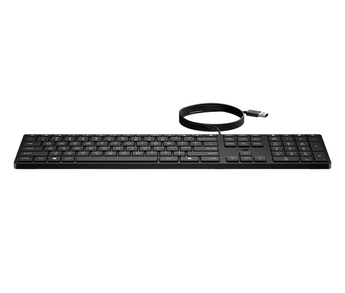 HP WIRED DESKTOP 320K KEYBOARD - ENJOY A COMFORTABLE FIT WITH A REDUCED-SIZED KE