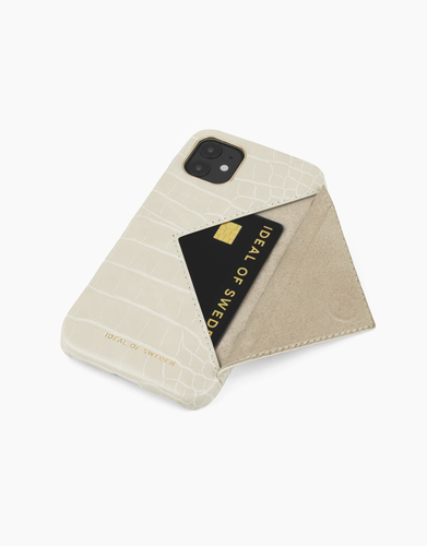 iDeal of Sweden Statement Case iPhone 11/XR Beatstuds Cream Croco – image 1