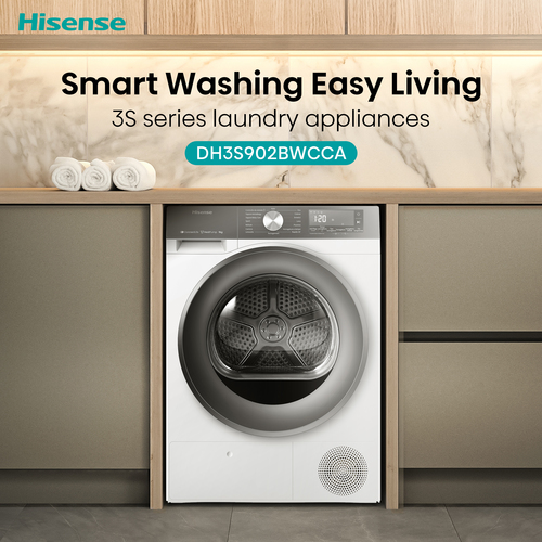 Hisense DH3S902BWCCA tumble dryer Freestanding Front-load – image 8