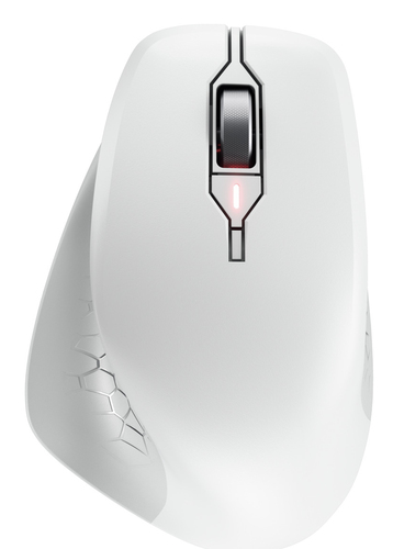 CHERRY Mouse STREAM COMFORT Wireless white Ergonomisch (Rechtshänder), 4000 dpi