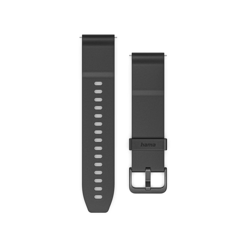 Hama 00178657 smart wearable accessory Ремешок Черный Силиконовый
