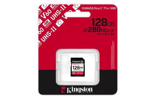 Kingston Canvas React Plus 128 GB geheugenkaart – Foto 3 van 6