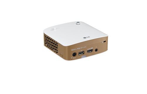 LG PH150G data projector Standard throw projector 130 ANSI lumens DLP 720p (1280x720) Gold, White – image 4