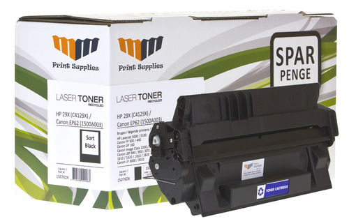 MM Black Laser Toner - HP 29X (C4129X) / Canon EP-62 (1500A003) - For HP LaserJet & Canon LBP