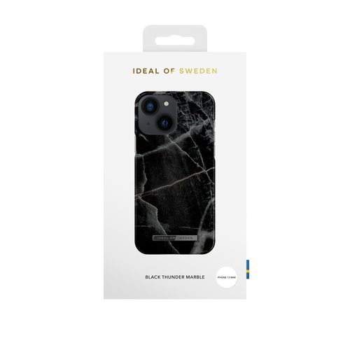 iDeal of Sweden Printed Case iPhone 13 Mini Black Thunder