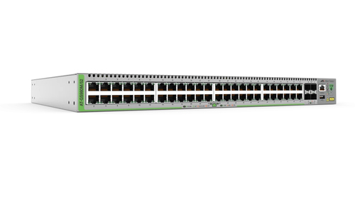 Switch Administrable CentreCOM GS980M Capa 3 de 48 puertos 10/100/1000Mbps 4 SFP Gigabit AT-GS980M/52-10 - AT-GS980M/52-10