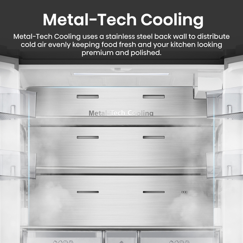Hisense RF815N4SEFE Wifi Connected Plumbed Frost Free Multi-door American Fridge Freezer - Stainless Steel - E Rated, Stainless Steel - image 8