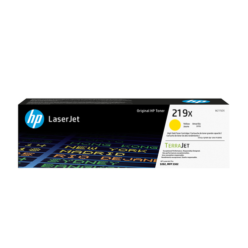 Original HP 219X High Capacity Yellow Toner Cartridge (W2192X) - image 1